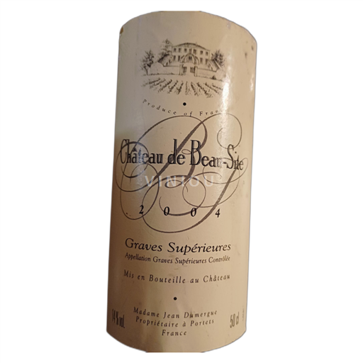 Bordeaux Graves Supérieures Château de Beau-Site 2004