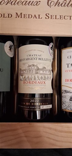 Bordeaux Château Pied d'Argent Bellevue 2022