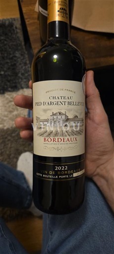 Bordeaux Château Pied d'Argent Bellevue 2022