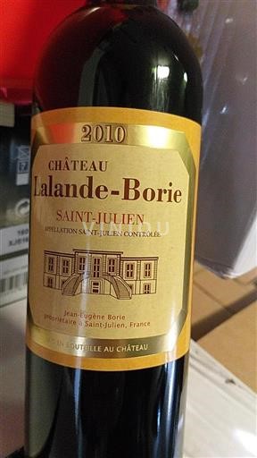 Burdeos Saint-Julien Chateau Lalande Borie 2010