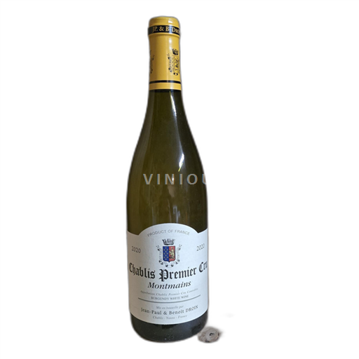 Borgoña Chablis Premier Cru Jean-Paul & Benoît Droin Montmains 2020