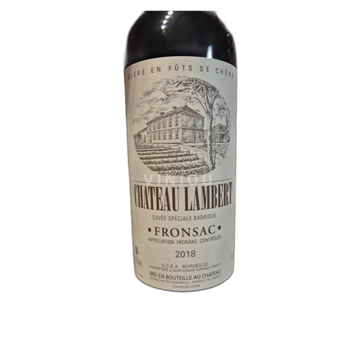 Bordeaux Fronsac Chateau Lambert Spéciale Barrique 2018