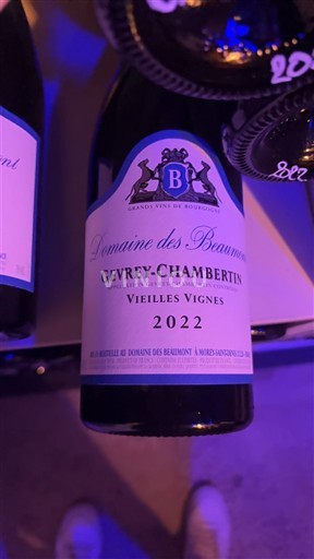 Burgundy Gevrey-Chambertin Domaine des Beaumont Vieilles Vignes 2022