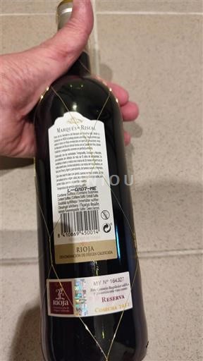La Rioja Rioja Marqués de Riscal Reserva 2012