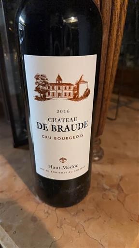Bordeaux Haut-Médoc Château de Braude 2016