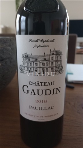 Bordeaux Pauillac Château Gaudin 2018