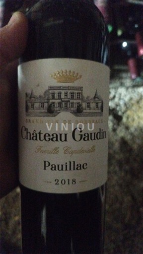Bordeaux Pauillac Château Gaudin 2018