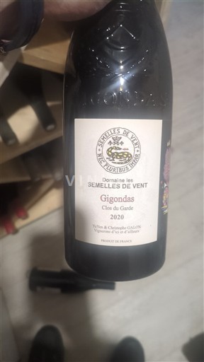 Rhônedalen Gigondas Domaine les Semelles de Vent Clos du Garde 2020