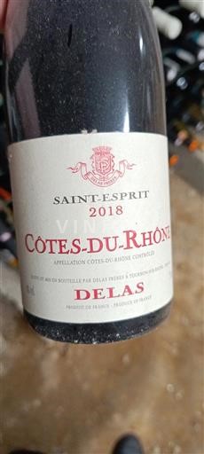 Valle del Ródano Côtes del Ródano Delas Frères Saint-Esprit 2018