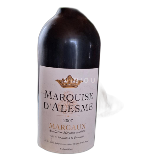 Bordeaux Margaux Marquise d'Alesme 2007