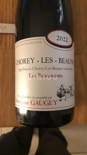 Bourgogne Chorey-lès-Beaune Domaine Gaugey Les Beaumonts 2022