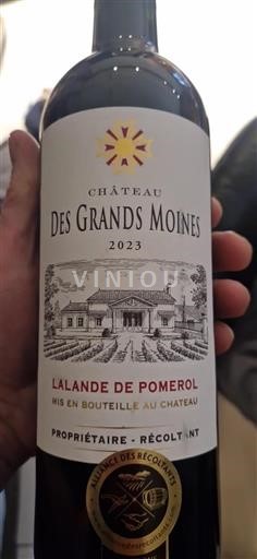 Bordeaux Lalande-de-pomerol Château des Grands Moines 2023