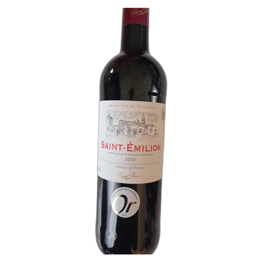 Vin Rouge sec Maison Bouey 2020 France Bordeaux Saint-Émilion AOC