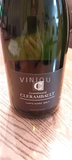 Samppanja Clerambault Carte Noire Brut Ei vuosikertaa