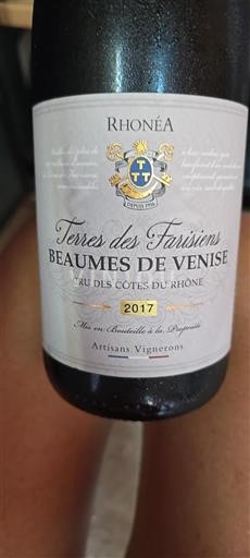 Rhône-dalen Beaumes de Venise Rhônea Terres des Farisiens 2017