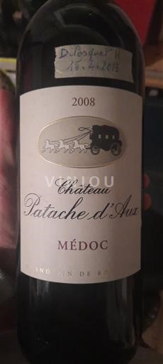 Burdeos Médoc Château Patache d'Aux 2008
