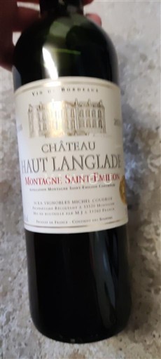 Bordeaux Montagne-saint-émilion Château Haut Langlade 2016