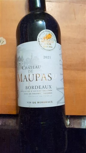 Bordéus Château de Maupas 2021