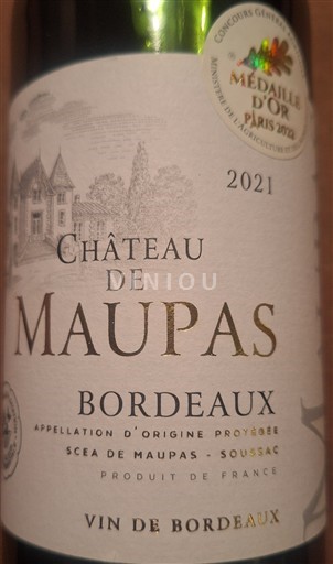 Bordeaux Château de Maupas 2021