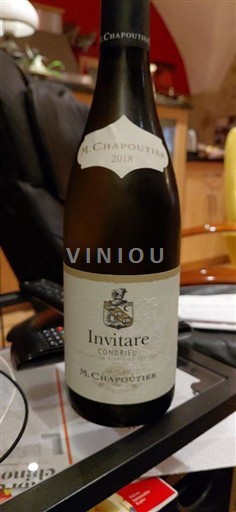 Vin Blanc sec Invitare M. Chapoutier 2018 France Vallée du Rhône Condrieu AOC