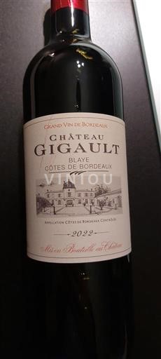 Бордо Блай-Кот-де-Бордо Château Gigault 2022