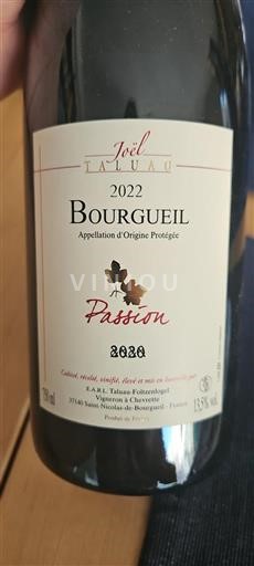 Loiredalen Bourgueil Joël Taluau Passion 2022