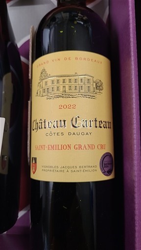 Bordeaux Saint-Émilion Grand Cru Château Carteau Côtes Daugay 2022