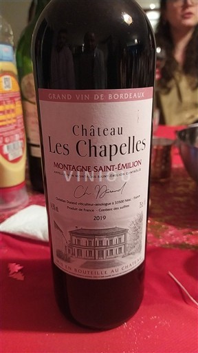 Bordeaux Montagne-saint-émilion Château Les Chapelles 2019