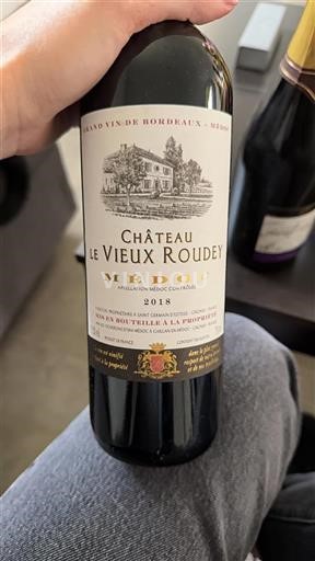 Bordeaux Médoc Château Le Vieux Roudey 2018
