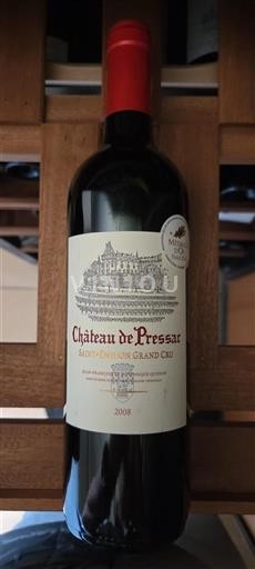Bordeaux Saint-Émilion Grand Cru Château de Pressac 2008