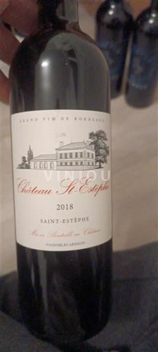 Bordeaux Saint-Estèphe Château St-Estèphe 2018