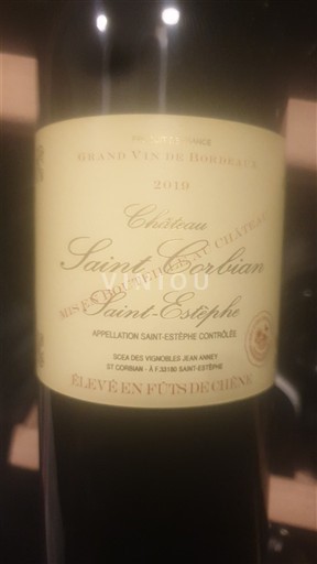 Bordeaux Saint-Estèphe Château Saint Corbian 2019