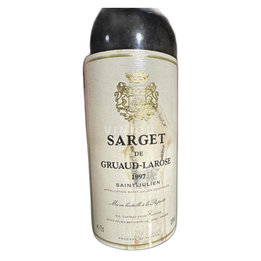 Bordeaux Saint-Julien Château Gruaud-Larose Sarget de Gruaud-Larose 1997