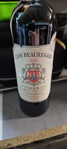 Bordeaux Pomerol Clos Beauregard 2015