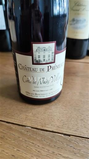 Burgundsko Côte de nuits villages Château de Prémeaux 2019