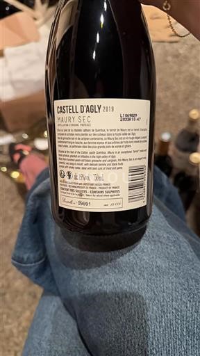 Roussillon Maury Sec Castell d'Agly 2019