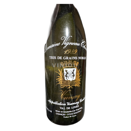 Loire Valley Vouvray Domaine Vigneau Chevreau Tris de Grains Nobles 1989