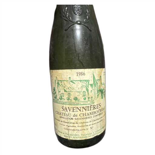Údolí Loiry Savennières Château de Chamboureau 1986