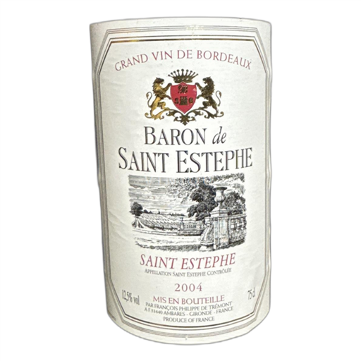 Bordeaux Saint-Estèphe Baron de Saint Estephe 2004