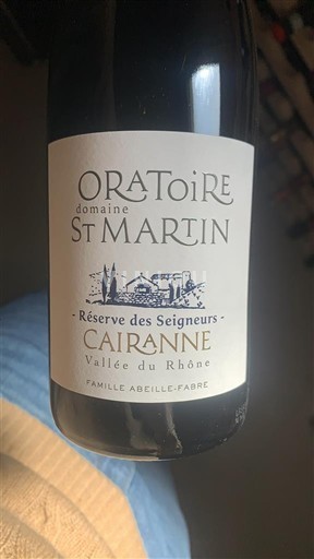 Рона долина Cairanne Oratoire Saint Martin Réserve des Seigneurs 2021