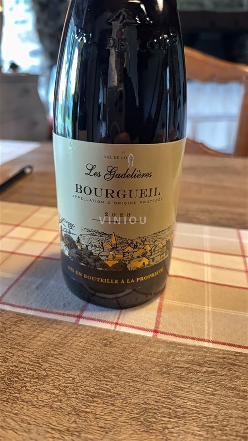 Loiren laakso Bourgueil Les Gadelières 2023