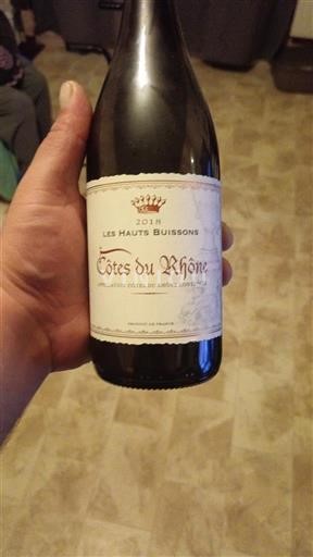 Vallée du Rhône Côtes-du-rhône Les Hauts Buissons 2018