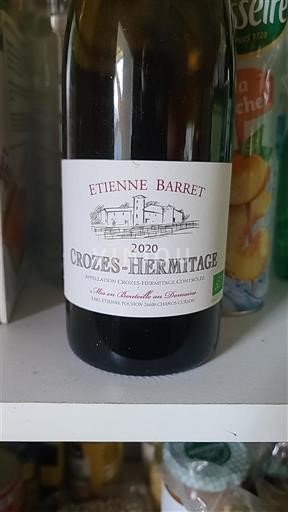 Thung lũng Rhône Crozes-hermitage Étienne Barret 2020