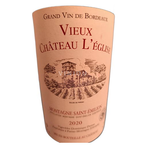 Bordeaux Montagne-saint-émilion Vieux Château L'Église 2020