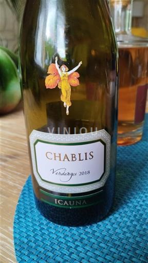 Burgundi Chablis Icauna Vendanges 2018