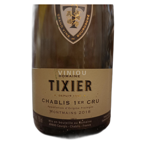 Borgonha Não especificado Domaine Tixier Montmains 2018