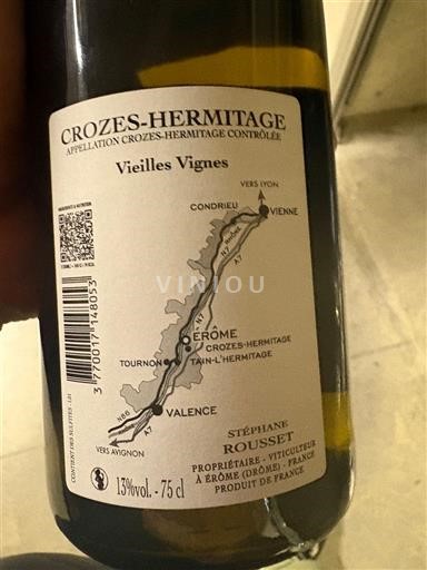 Stephane Rousset Vine Crozes-Hermitage Stéphane Rousset - Vieilles Vignes - 2024 ...