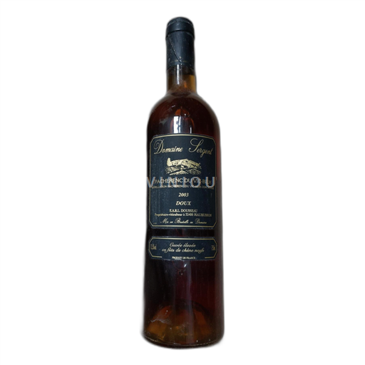 South West Pacherenc-du-Vic-Bilh Domaine Sergent élevée en fûts de chêne neufs 2003