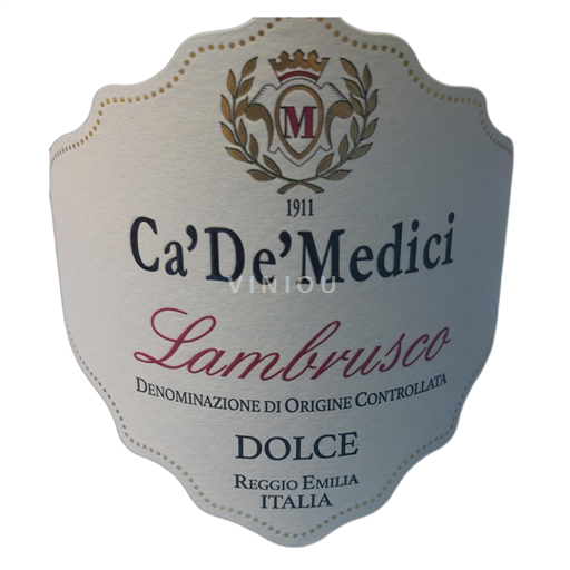 Emilia-Romagna Wines Lambrusco Ca'De'Medici Non-Vintage