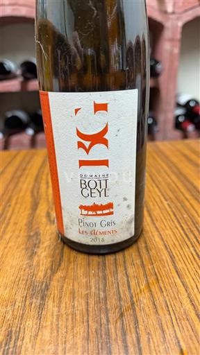 Elzas Pinot gris Domaine Bott Geyl Les Éléments 2018